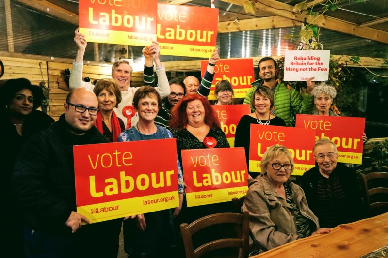 Sandra Keen along with campaigners at launch event